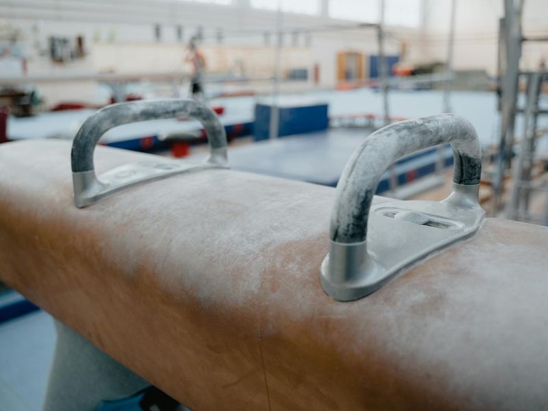 Close up of sports equipment in a professional training area